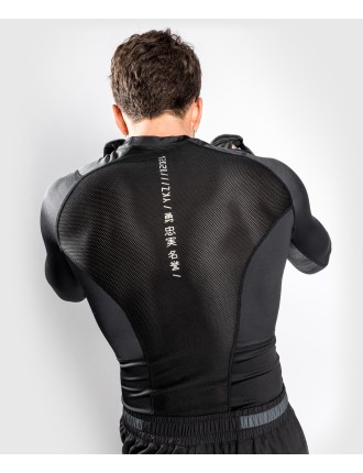 Top Choice Venum YKZ21 Rashguard Long Sleeves ﾨC Black/Black New Collection