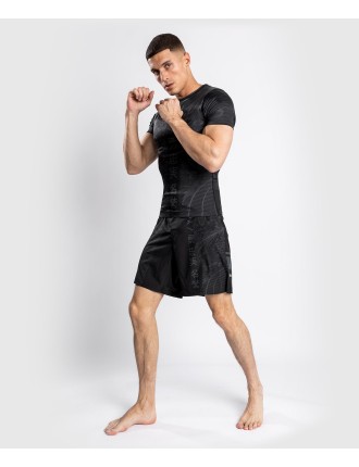 Top Choice Venum YKZ21 Rashguard - Short Sleeves ﾨC Black/Black New Stock