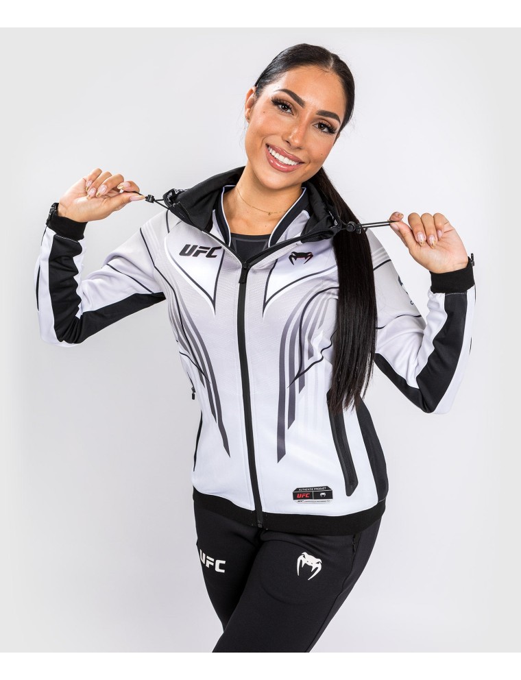 Top Choice UFC Venum Authentic Fight Night 2.0 Kit by Venum Women's Walkout Hoodie - White Just Launched