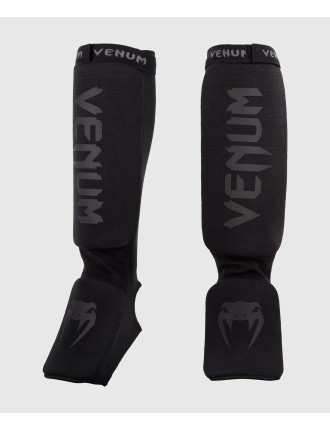 Top Choice Venum Kontact Shin Guards - Black/Black Limited Stock