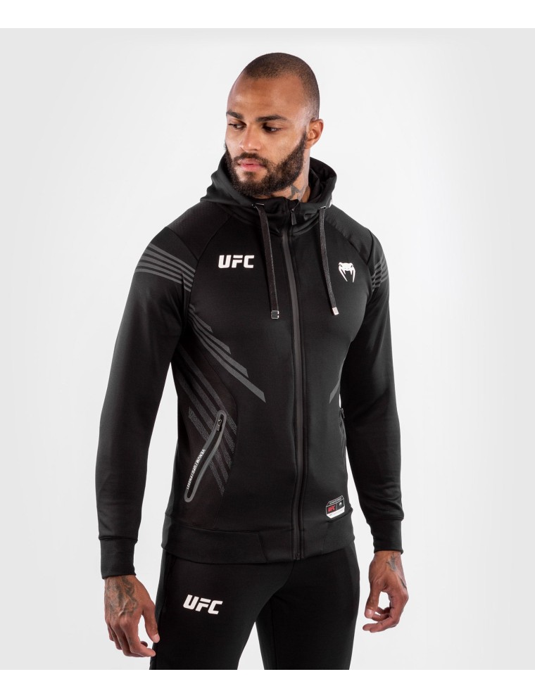 Top Choice UFC Venum Authentic Fight Night Men's Walkout Hoodie - Black In Stock