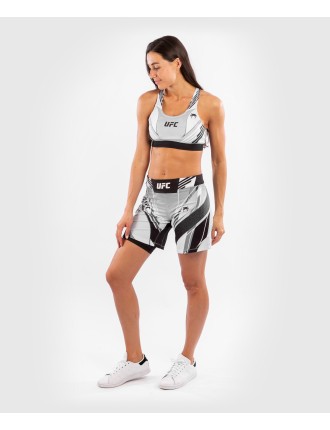 Top Choice UFC Venum Authentic Fight Night Women's Shorts - Long Fit - White New Stock