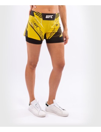 Top Choice UFC Venum Authentic Fight Night Women's Shorts - Short Fit - Yellow Fresh Release