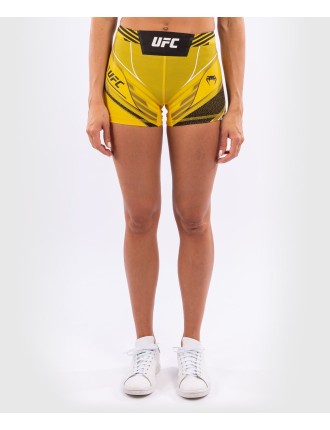 Top Choice UFC Venum Authentic Fight Night Women's Vale Tudo Shorts - Short Fit - Yellow Ready for Shipment