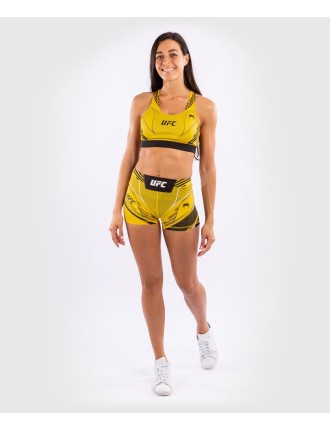 Top Choice UFC Venum Authentic Fight Night Women's Vale Tudo Shorts - Short Fit - Yellow Ready for Shipment