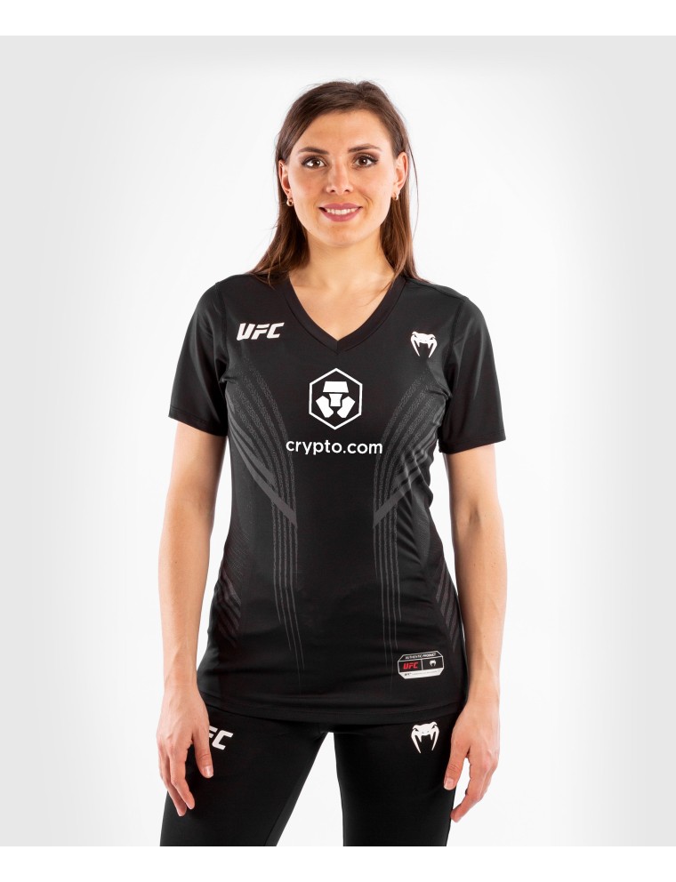 Top Choice UFC Venum Authentic Fight Night Women's Walkout Jersey - Black