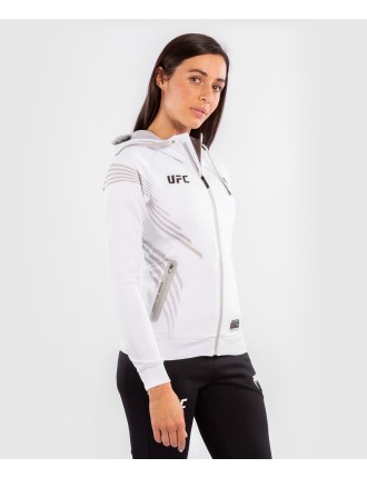 Top Choice UFC Venum Authentic Fight Night Women's Walkout Hoodie - White Just Launched