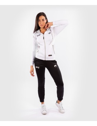 Top Choice UFC Venum Authentic Fight Night Women's Walkout Hoodie - White Just Launched