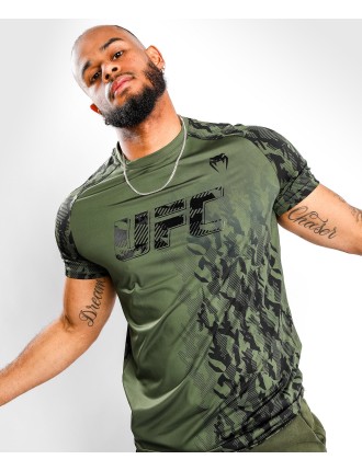 Top Choice UFC Venum Authentic Fight Week Men's Performance Short Sleeve T-shirt - Khaki On Hand Now