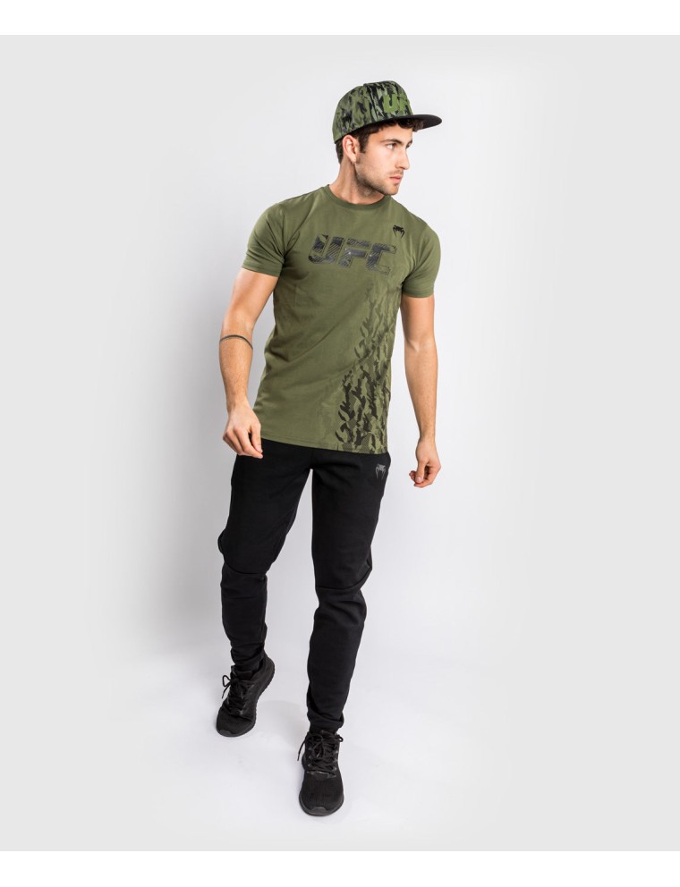 Top Choice UFC Venum Authentic Fight Week Men's Short Sleeve T-shirt - Khaki Available for Immediate Shipping