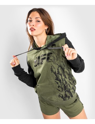 Top Choice UFC Venum Authentic Fight Week Women's Pullover Hoodie - Khaki New Release