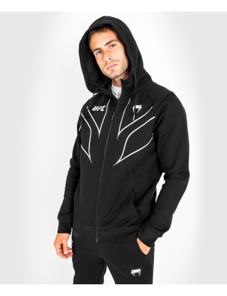 Top Choice UFC Venum Fight Night 2.0 Replica Men's Full Zip Hoodie - Black Hot New Item