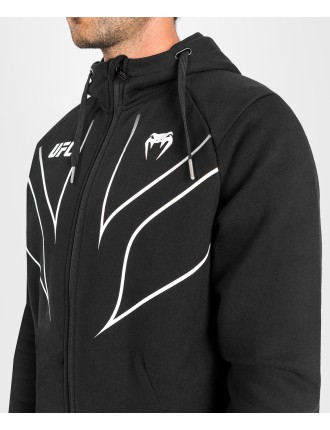 Top Choice UFC Venum Fight Night 2.0 Replica Men's Full Zip Hoodie - Black Hot New Item