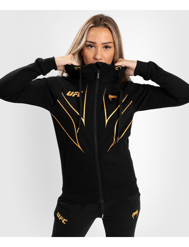 Top Choice UFC Venum Fight Night 2.0 Replica Women's Full Zip Hoodie - Champion Latest Edition