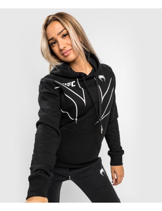 Top Choice UFC Venum Fight Night 2.0 Replica Women's Hoodie - Black On Hand Now