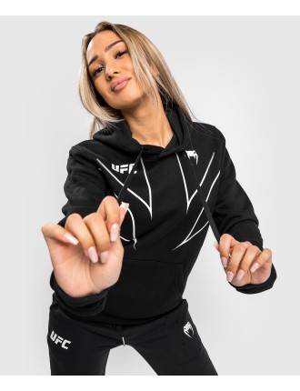 Top Choice UFC Venum Fight Night 2.0 Replica Women's Hoodie - Black On Hand Now