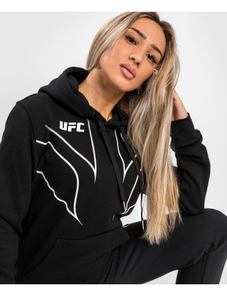 Top Choice UFC Venum Fight Night 2.0 Replica Women's Hoodie - Black On Hand Now