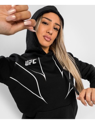 Top Choice UFC Venum Fight Night 2.0 Replica Women's Hoodie - Black On Hand Now