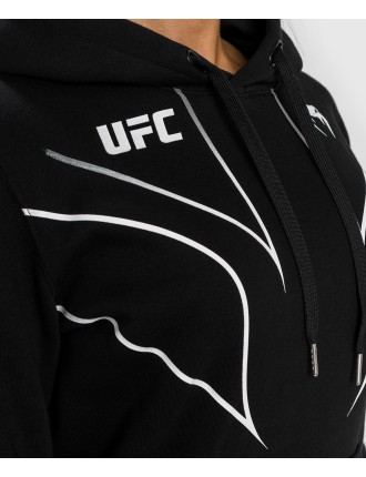 Top Choice UFC Venum Fight Night 2.0 Replica Women's Hoodie - Black On Hand Now