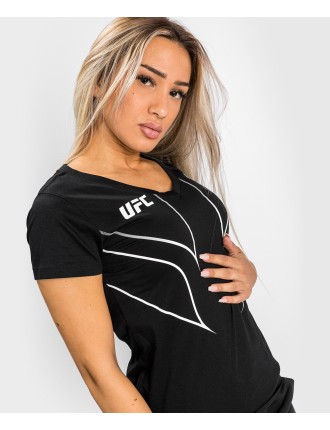 Top Choice UFC Venum Fight Night 2.0 Replica Women's T-shirt - Black Limited Stock