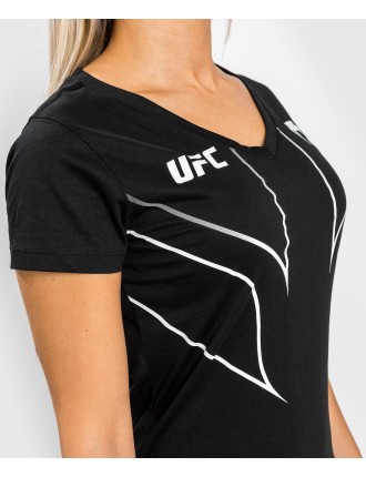 Top Choice UFC Venum Fight Night 2.0 Replica Women's T-shirt - Black Limited Stock