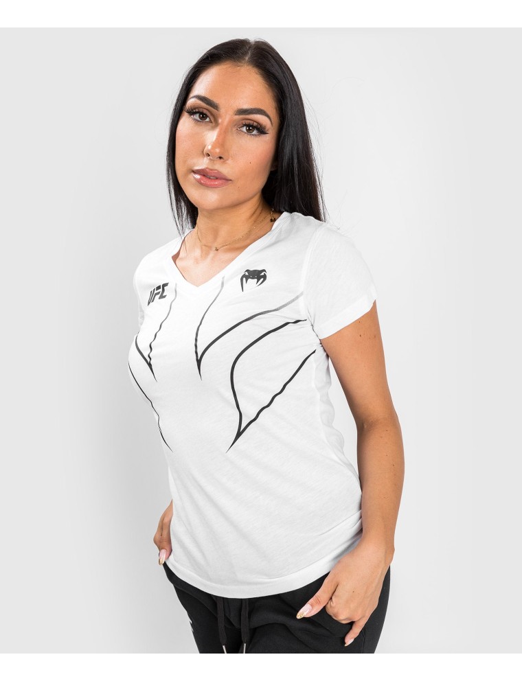 Top Choice UFC Venum Fight Night 2.0 Replica Women's T-shirt - White