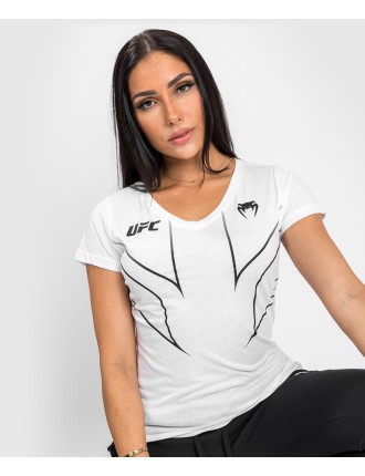 Top Choice UFC Venum Fight Night 2.0 Replica Women's T-shirt - White