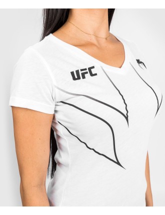 Top Choice UFC Venum Fight Night 2.0 Replica Women's T-shirt - White