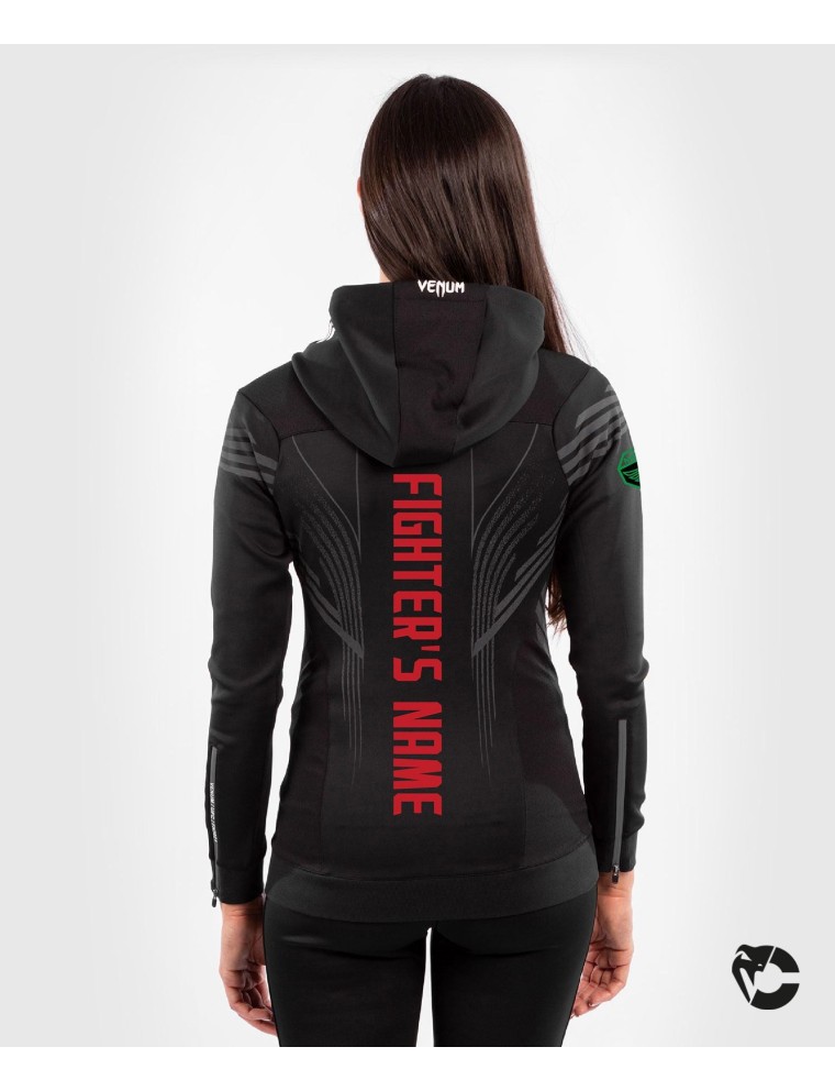 Top Choice UFC Venum Fighters Authentic Fight Night Women's Walkout Hoodie - Black Hot New Item