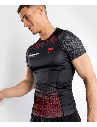 Top Choice UFC Venum Performance Institute Rashguard - Short Sleeves - Black/Red Hot New Item