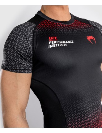 Top Choice UFC Venum Performance Institute Rashguard - Short Sleeves - Black/Red Hot New Item