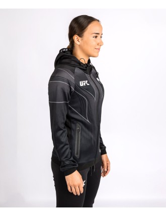 Top Choice UFC Venum Personalized Authentic Fight Night 2.0 Women's Walkout Hoodie - Black New Stock