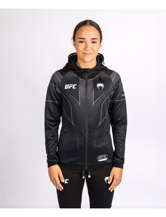 Top Choice UFC Venum Personalized Authentic Fight Night 2.0 Women's Walkout Hoodie - Black New Stock