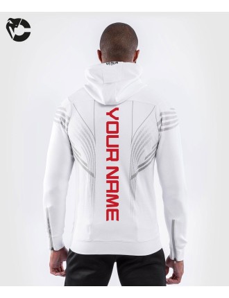 Top Choice UFC Venum Personalized Authentic Fight Night Men's Walkout Hoodie - White Hot New Item