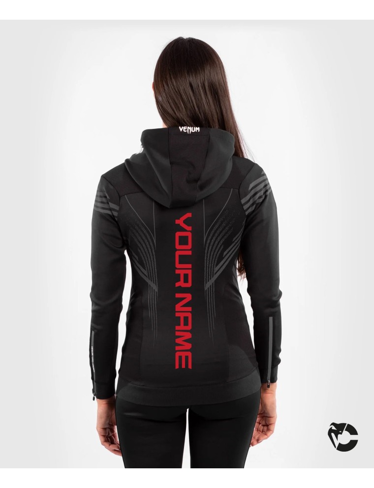 Top Choice UFC Venum Personalized Authentic Fight Night Women's Walkout Hoodie - Black Ready for Shipment