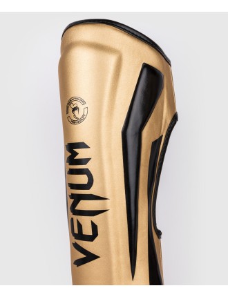 Top Choice Venum Elite Standup Shin guards - Gold/Black Hot New Item