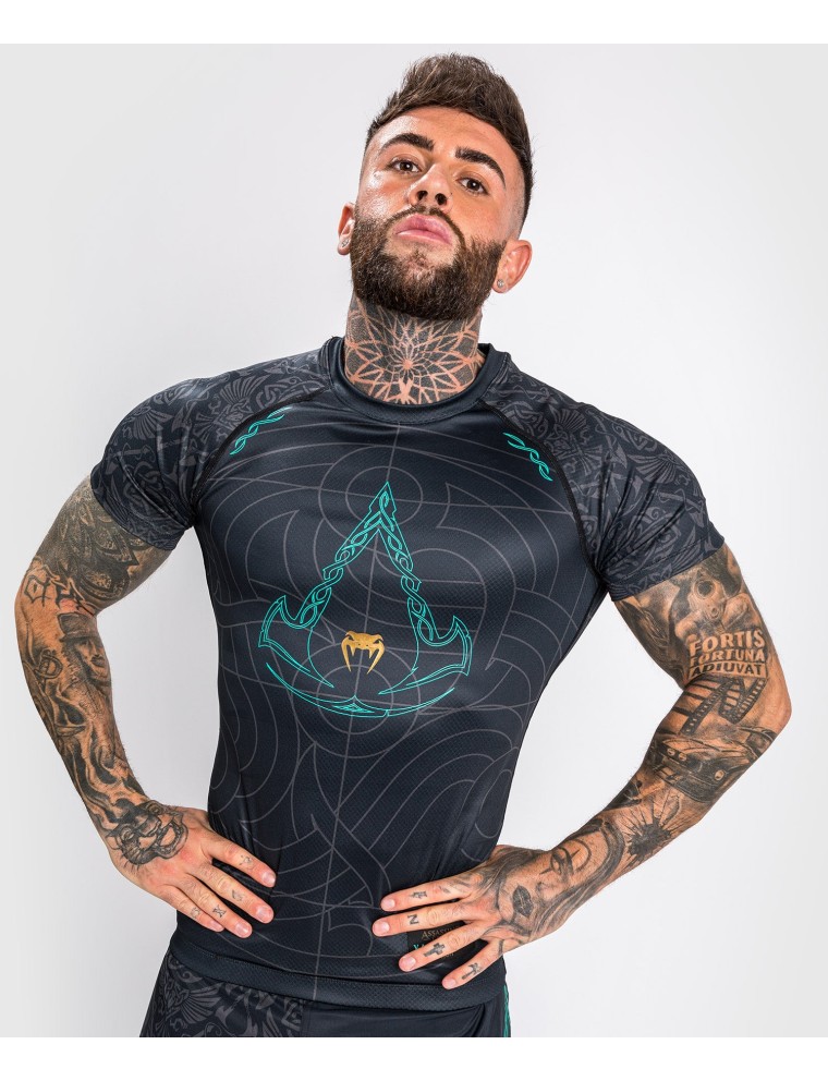 Top Choice Venum Assassin's Creed Reloaded Rashguard - Short Sleeves - Black New Release