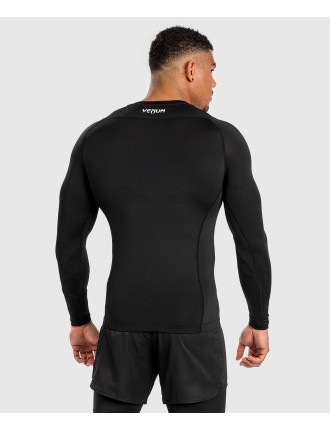 Top Choice Venum Attack Men's Long Sleeve Rashguard - Black/Grey