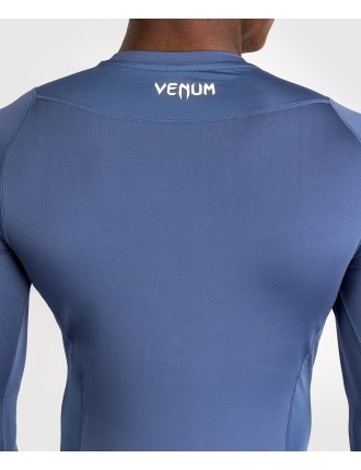 Top Choice Venum Attack Men's Long Sleeve Rashguard - Navy Blue On Hand Now