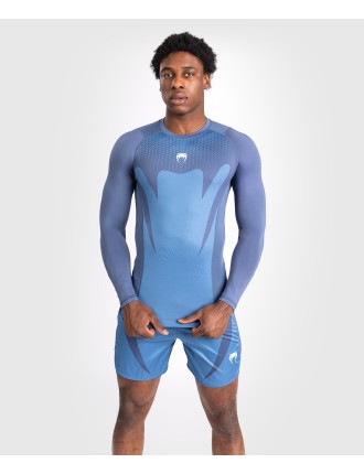 Top Choice Venum Attack Men's Long Sleeve Rashguard - Navy Blue On Hand Now