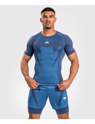 Top Choice Venum Attack Men's Short Sleeve Rashguard - Navy Blue Immediate Availability