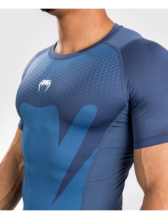 Top Choice Venum Attack Men's Short Sleeve Rashguard - Navy Blue Immediate Availability