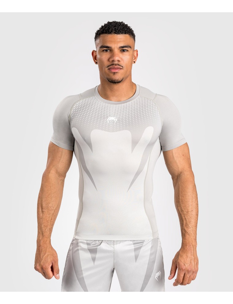 Top Choice Venum Attack Men's Short Sleeve Rashguard - Sand Just Launched