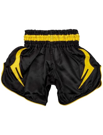 Top Choice Venum Bangkok Inferno Kids Muay Thai Shorts - Black/Yellow In Stock