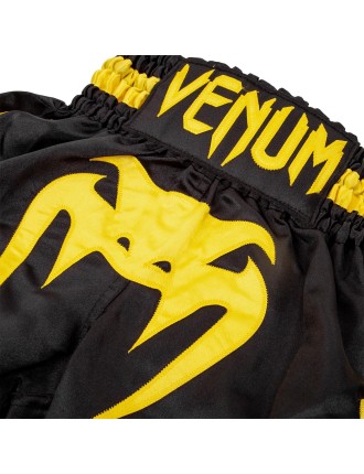 Top Choice Venum Bangkok Inferno Kids Muay Thai Shorts - Black/Yellow In Stock