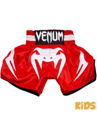 Top Choice Venum Bangkok Inferno Kids Muay Thai Shorts - Red/White Available for Immediate Shipping