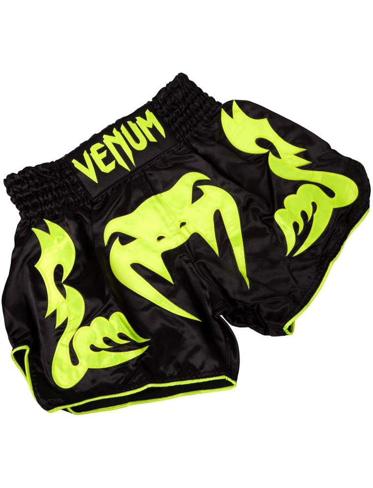 Top Choice Venum Bangkok Inferno Muay Thai Shorts - Black/Neo Yellow New Release