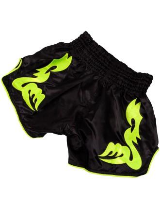 Top Choice Venum Bangkok Inferno Muay Thai Shorts - Black/Neo Yellow New Release