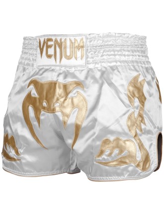 Top Choice Venum Bangkok Inferno Muay Thai Shorts - White/Gold Hot New Item