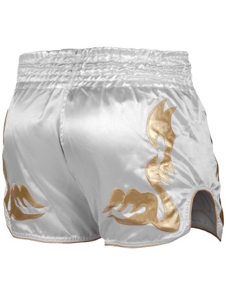 Top Choice Venum Bangkok Inferno Muay Thai Shorts - White/Gold Hot New Item